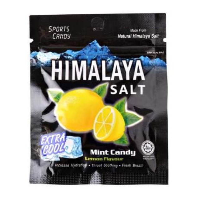 Kẹo bạc hà chanh muối Himalaya Salt Mint Candy Lemon Flavour (Gói 6 viên) (MALAYSIA)