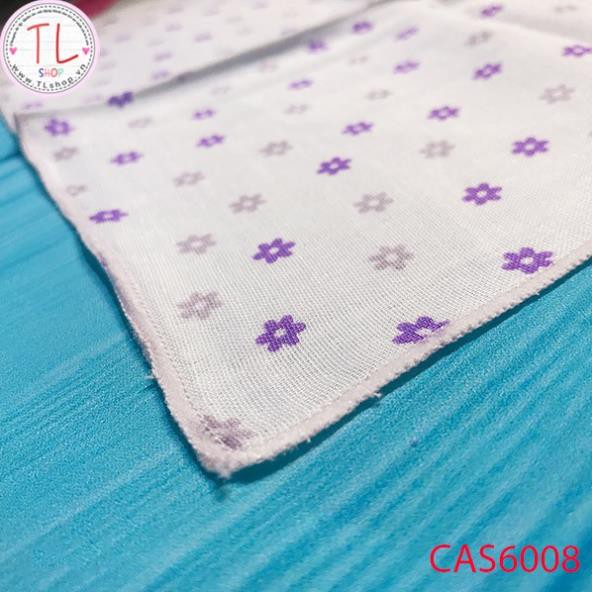 Khăn sữa cho bé - Set khăn sữa hoa tím nhỏ xinh - Đồ dùng cho bé