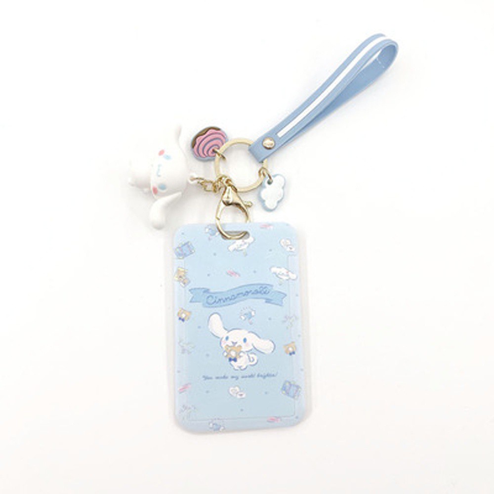 Bao đựng thẻ ID có dây đeo tay họa tiết hoạt hình cho nam và nữ
