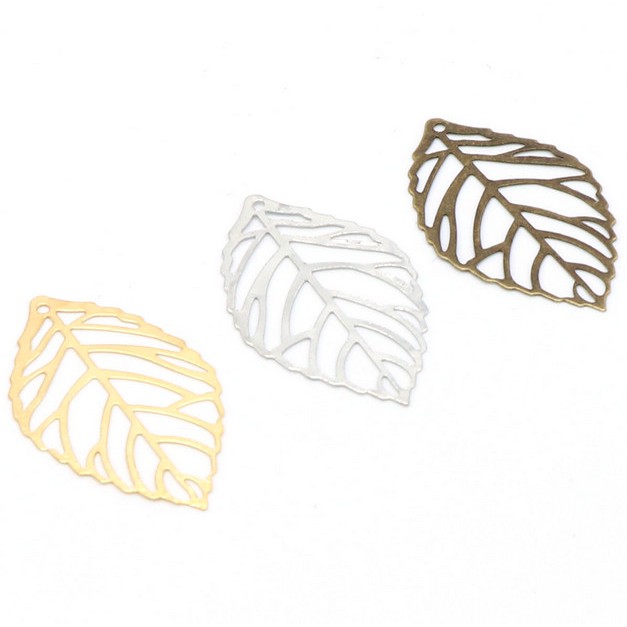 Set 20 mặt dây chuyền hình chiếc lá phong cách Vintage