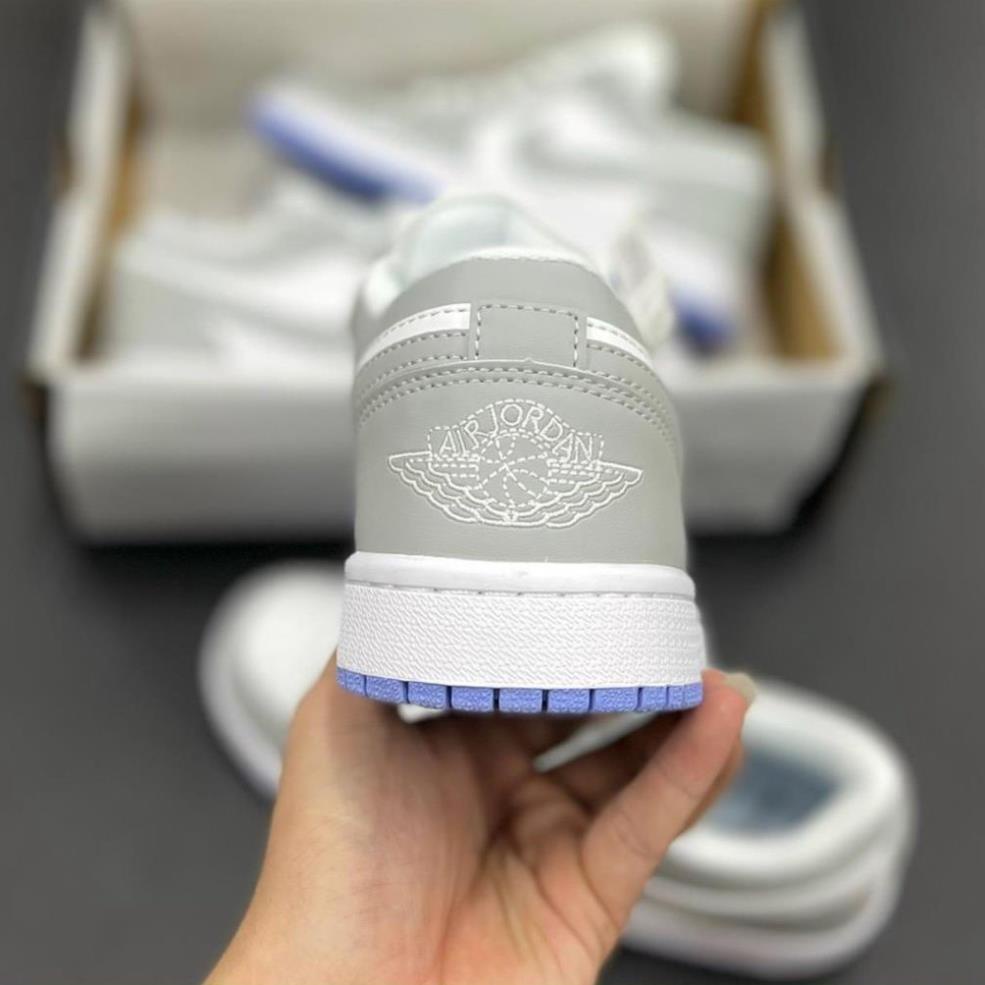 [FreeShip+ Hàng Xịn] Giày Jordan xám trắng thấp cổ cao cấp , Giầy JD1 xám trắng thấp Full box | BigBuy360 - bigbuy360.vn