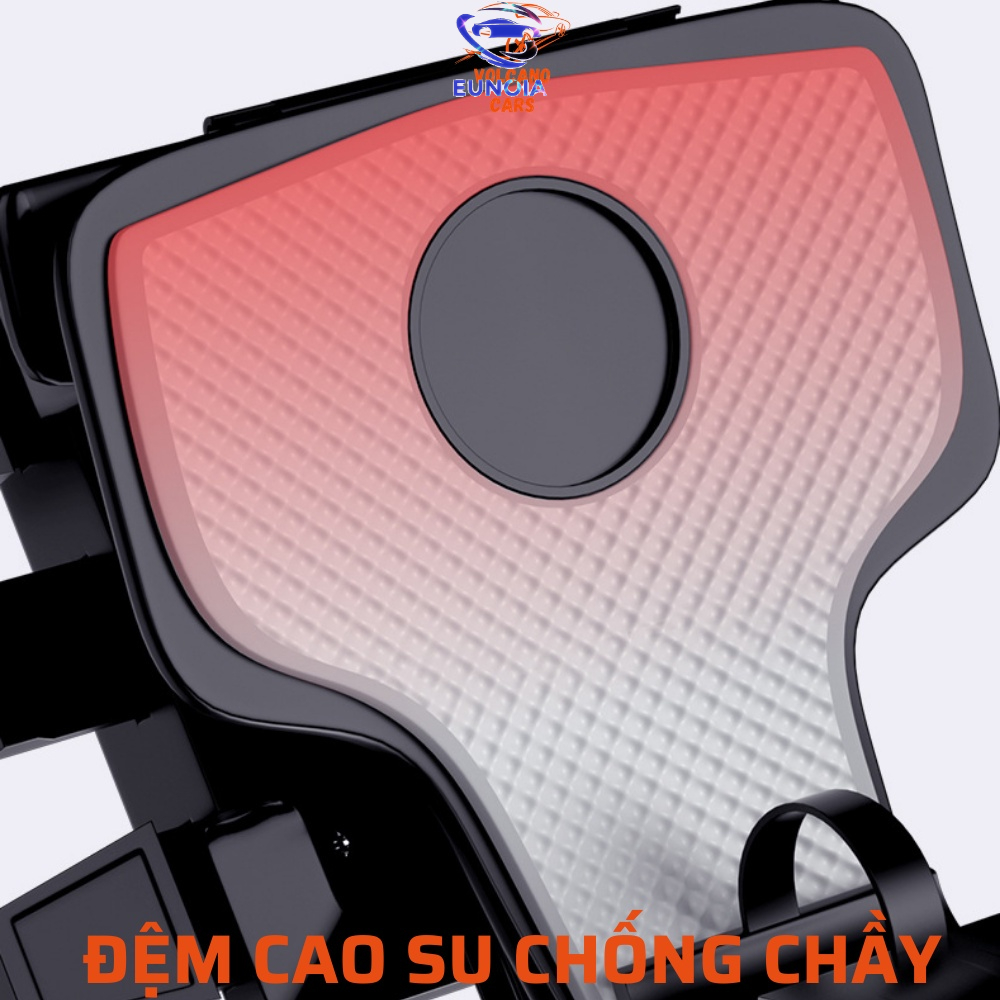 Giá đỡ kẹp điện thoại vô lăng để trên xe hơi ô tô xoay 360 độ chống rung treo đa điểm trên taplo, gương chiếu hậu