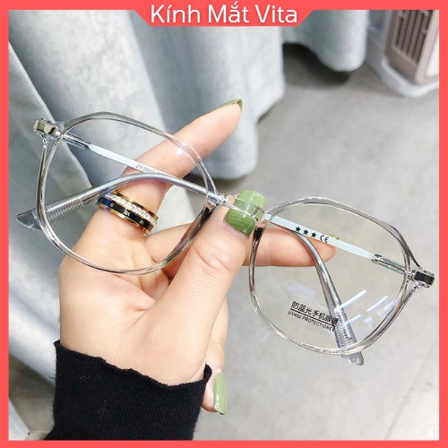 Gọng Kính Cận Nữ Shopvita Mắt Kính Gọng Trong Suốt Kính Chất Liệu Kim Loại Cao Cấp- VT12 | BigBuy360 - bigbuy360.vn