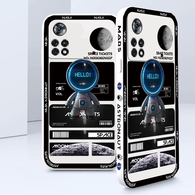 Ốp Điện Thoại Tpu Mềm Chống Sốc Hình NASA Cho Poco X5 Pro 5G M5 F5 Redmi Note 12 Pro 12C Xiaomi Mi 12T 12 Lite K60 K50 Ultra