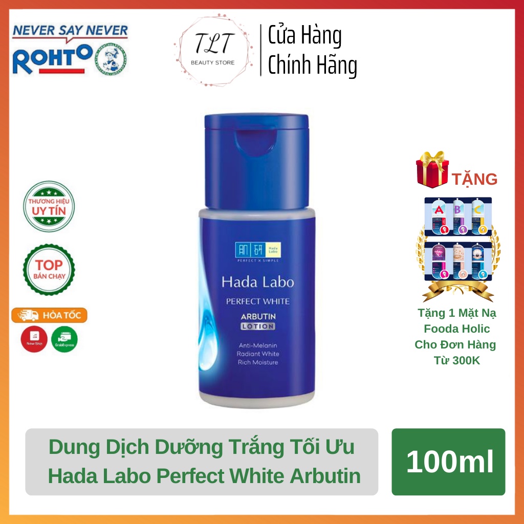 Lotion Hada Labo Dưỡng Trắng Da Tối Ưu - Dung Dịch Hada Labo Xanh 100ml