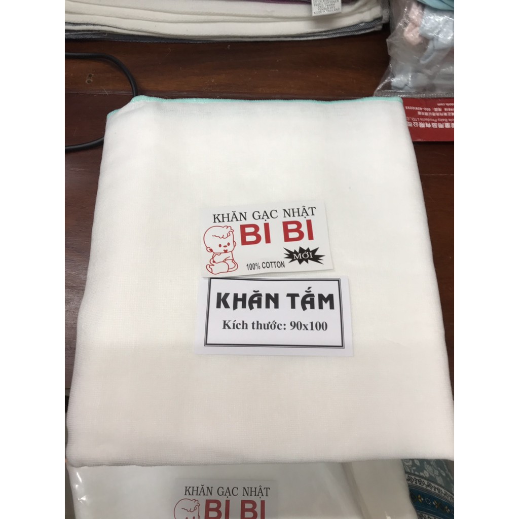 1 khăn gạc mùng tắm bé siêu thấm 4 lớp 90*100 cm