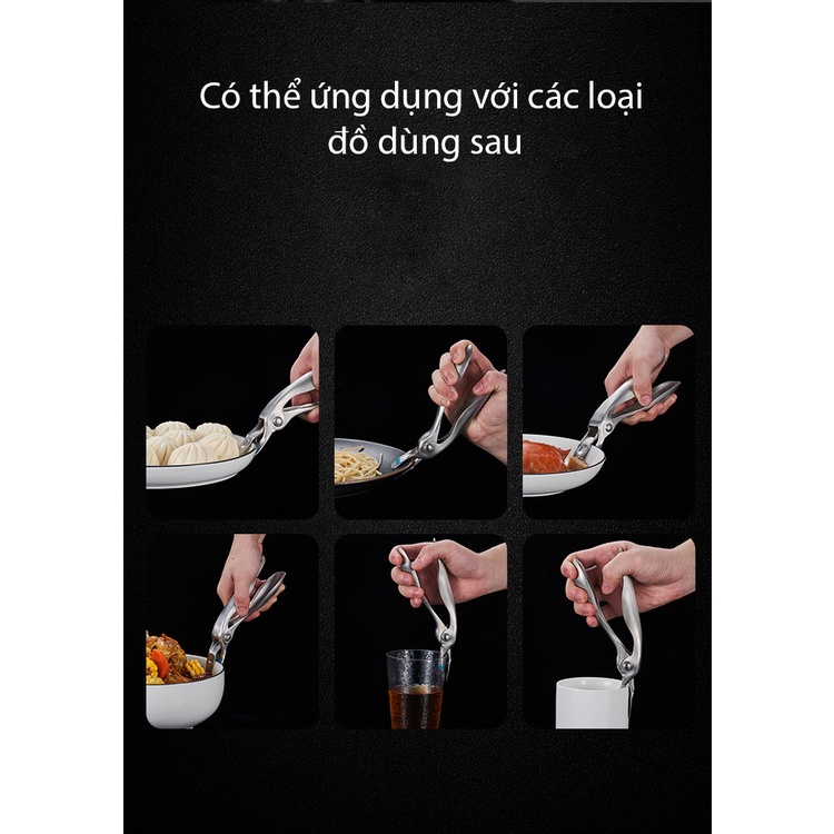 Kìm, kẹp gắp nồi, bát, đĩa chống nóng nhà bếp tiện dụng, siêu chắc - LOKING
