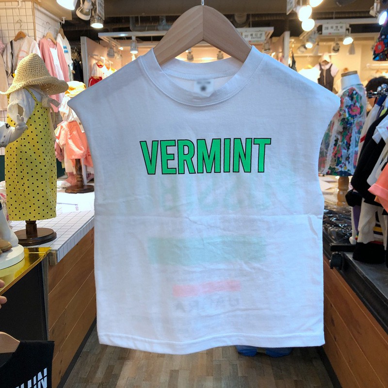 Áo phông sát nách, cộc tay Vermint [HÀNG CAO CẤP] cho bé trai bé gái, tank top phong cách hàn quốc 2021