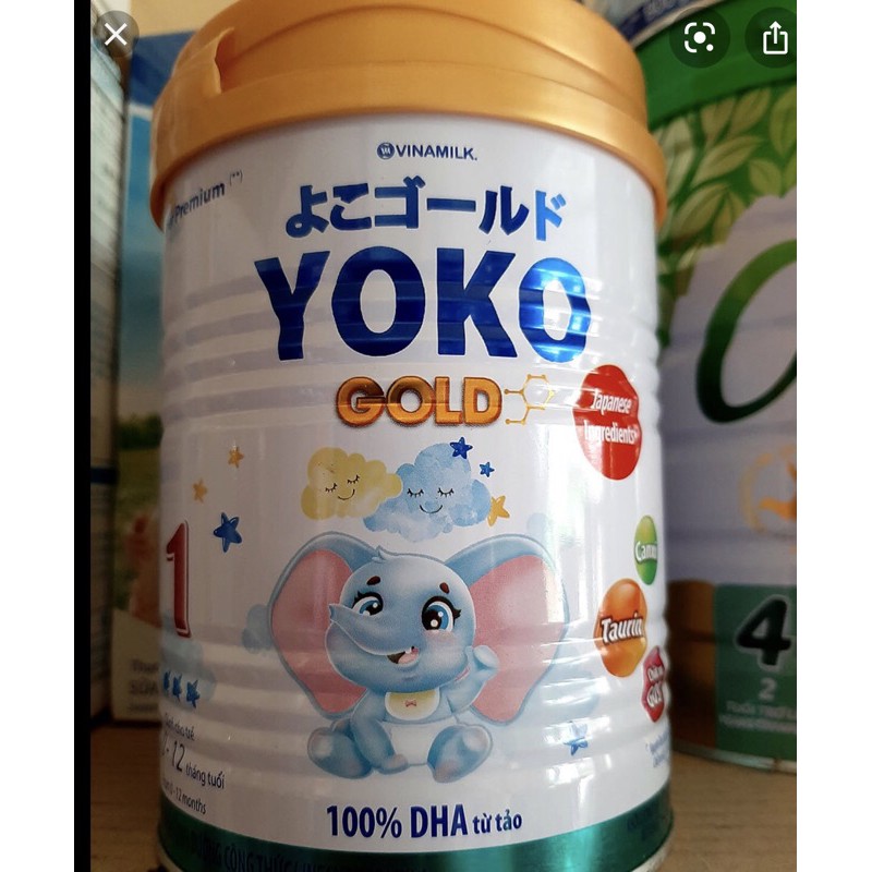 Combo 5 lon Sữa bột YoKo Gold 1 (350gr)Kèm quà tặng