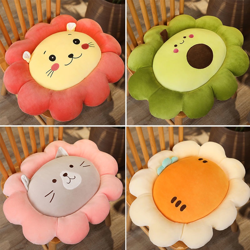 Đệm Lót Ghế Ngồi Chống Trượt Thoải Mái Hình Sư Tử 50x45cm
