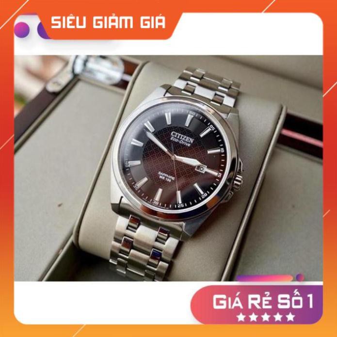 [New 2021] Đồng hồ nam Citizen BM7100-59E dây kim loại, mặt đen, mặt kính Shaphire Full Box ⚜️Hàng Authentic⚜️