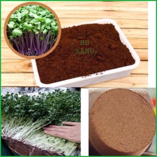 viên nén mùn xơ dừa trồng rau viên 450g