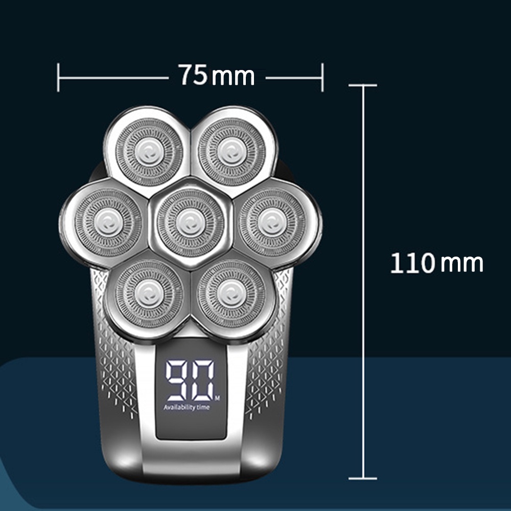 Bộ Máy cạo râu Cắt Tóc Ướt Và Khô 7 Lưỡi Đa Năng Cho Nam