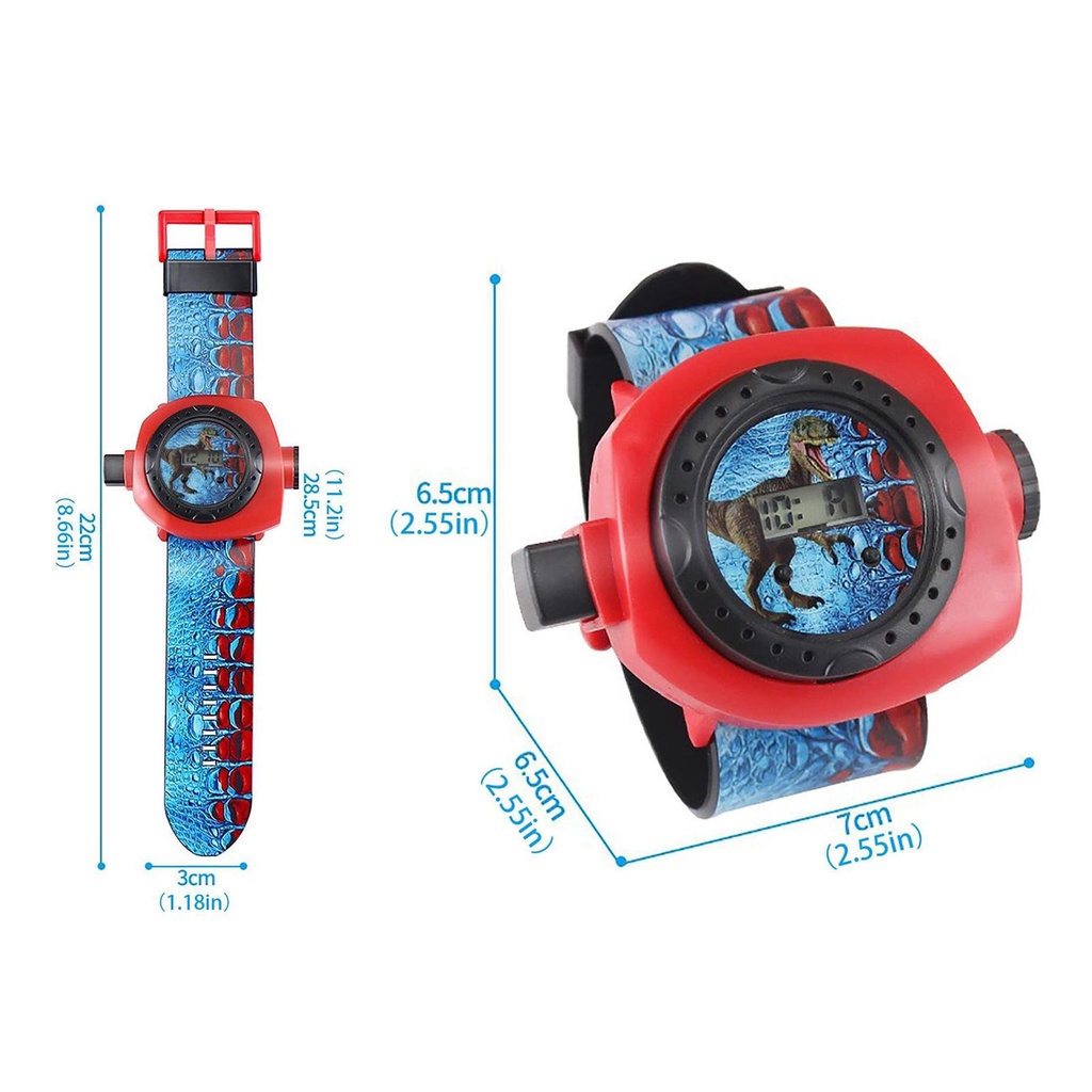 Đồng Hồ Chiếu 24 Hình Khủng Long Hoạt Hình Cho Trẻ Em