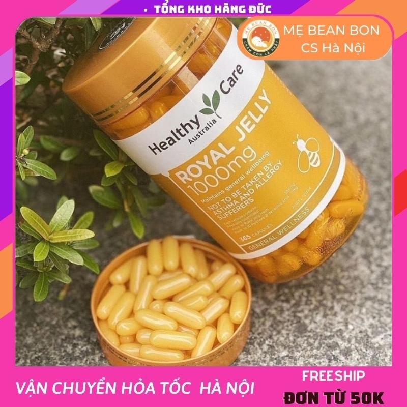 Sữa Ong Chúa Royal Jelly 1000 Healthy Care Úc 365 viên hỗ trợ sức khoẻ với nhiều công dụng cho phụ nữ - mẹ bean bon