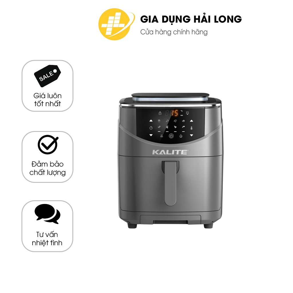 Nồi chiên hơi nước KALITE STEAM 7 cao cấp chiên hấp 2 in 1, dung tích 7L, 1700W đa năng [BẢO HÀNH 12 THÁNG ]