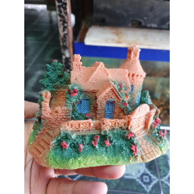 NHÀ TRANG TRÍ HỒ CÁ NON BỘ 12x9x9cm