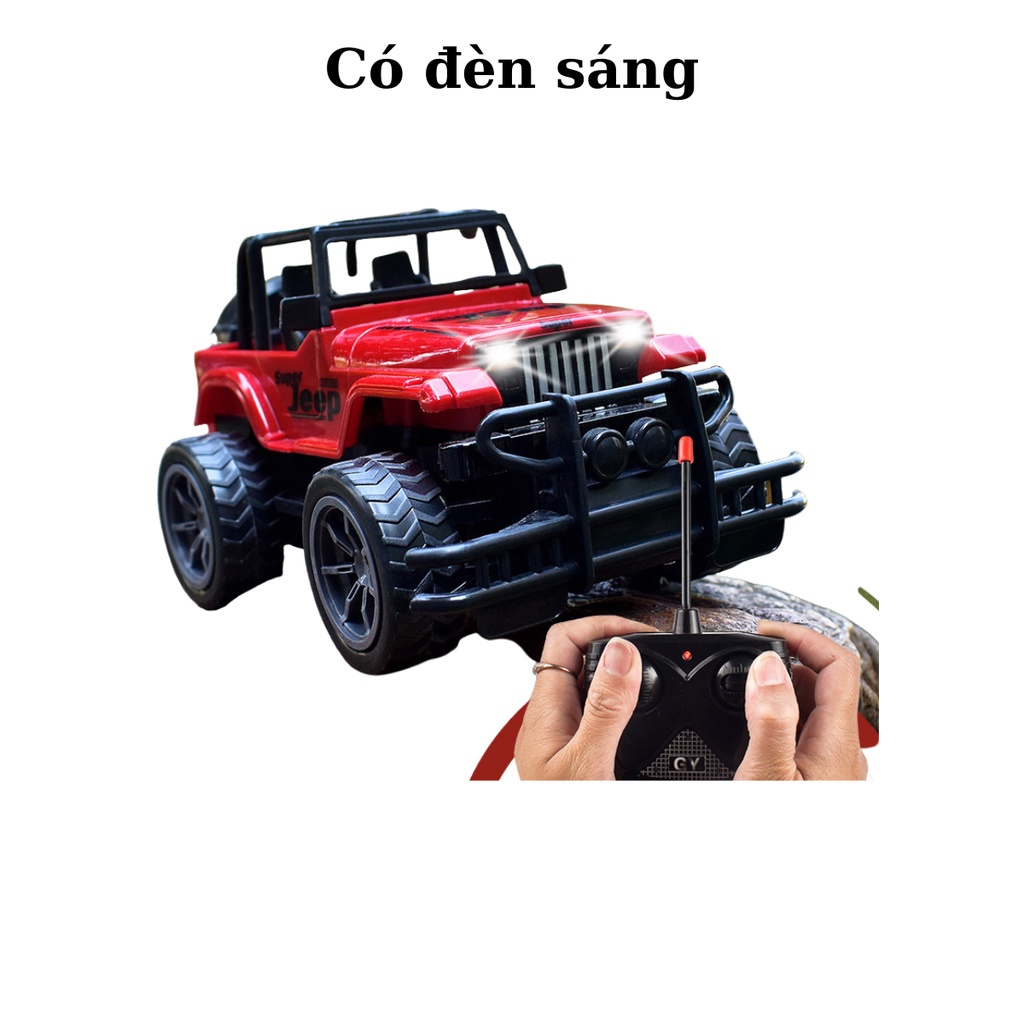 Đồ chơi trẻ em thông minh xe địa hình điều khiển từ xa Jeep cho bé 4 5 6 tuổi Bicabom Bc45