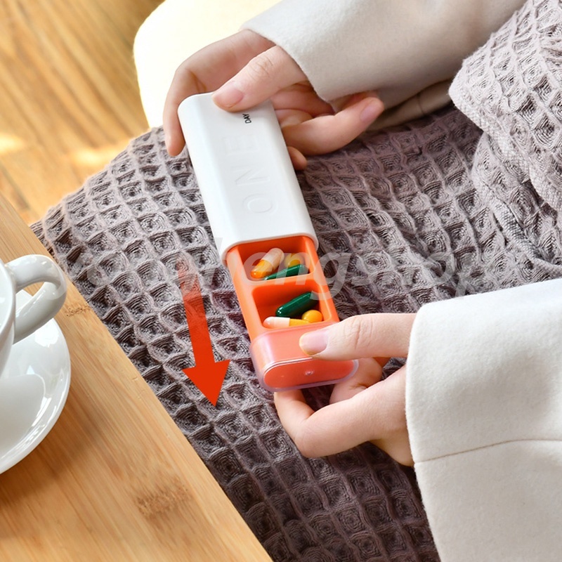 Hộp đựng thuốc 3 ngăn tiện lợi khi đi du lịch