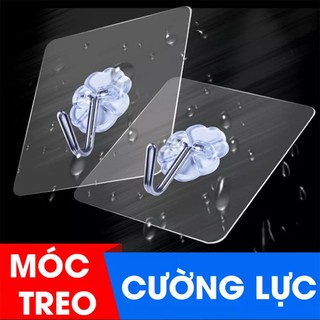 Móc dán tường trong suốt lực dính chắc chắn tiện dụng cho phòng bếp phòng tắm