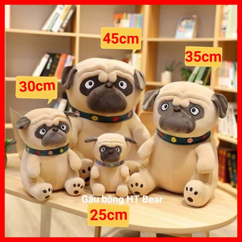 { Mẫu Mới } chó bông mặt xệ pug mềm mịn dễ thương