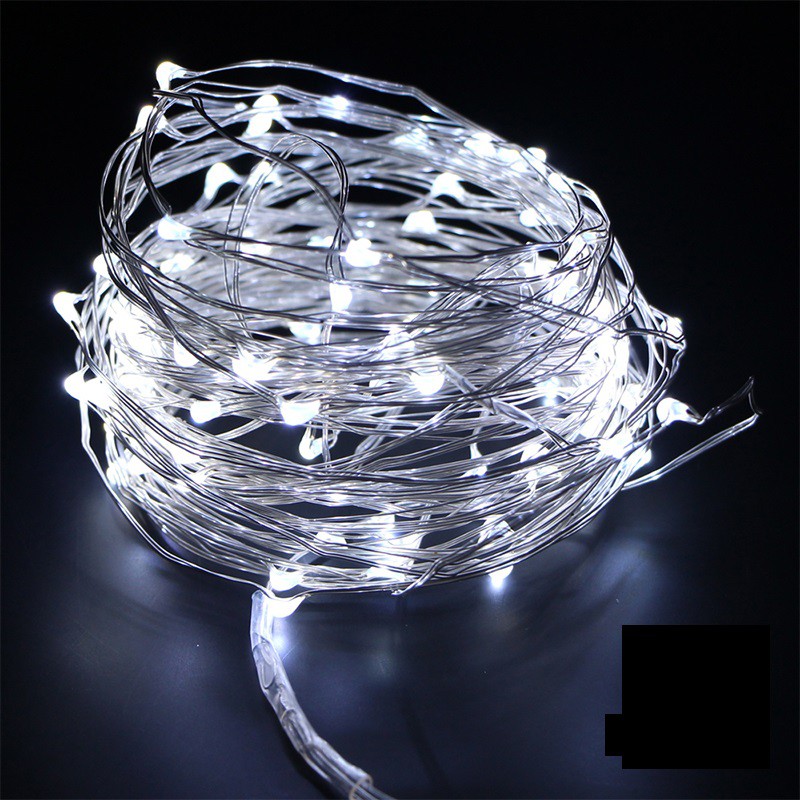 Bộ 3 Đèn Đom Đóm Led 10M Đầu Cắm USB Vàng, Trắng, Tím