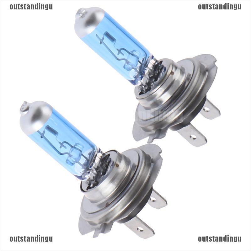 Set 2 Bóng Đèn Halogen H7 55w 12v 6000k Cho Đèn Pha Xe Ô Tô