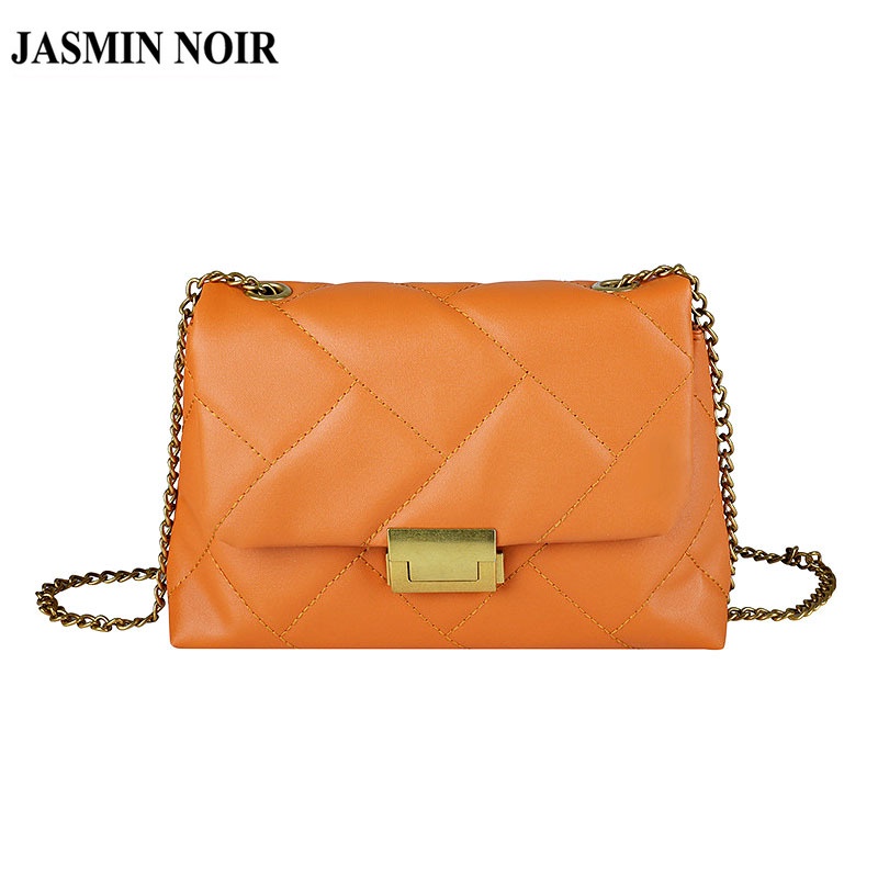 Túi Đeo JASMIN NOIR Chéo Họa Tiết Caro Dây Xích Thời Trang Cho Nữ