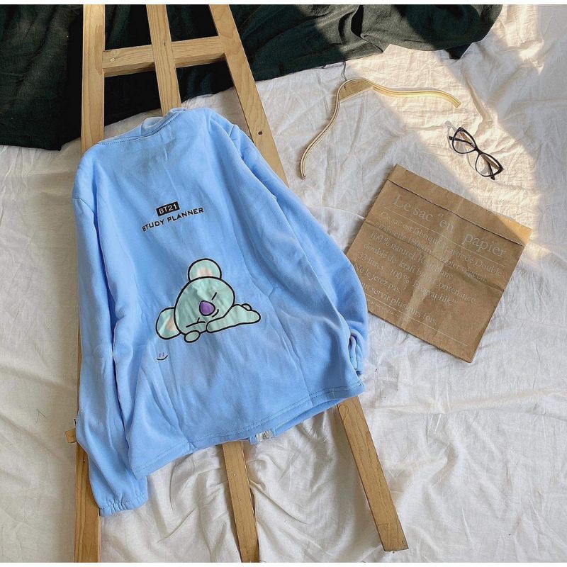 (Có Form Rộng XL) Áo Khoác Hoodie Nỉ Ngoại BT21 (HOOIDE) | BigBuy360 - bigbuy360.vn