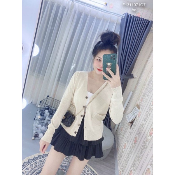 Áo khoác cadigan dệt kim có túi🥰🥰Hàng QC mịn đẹp&lt;br&gt;Form &lt; 57kg