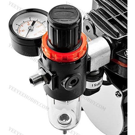 DỤNG CỤ MÔ HÌNH - MÁY NÉN KHÍ KHÔNG DẦU AIR COMPRESSOR SIÊU ÊM TC80T VỚI BÌNH 3L