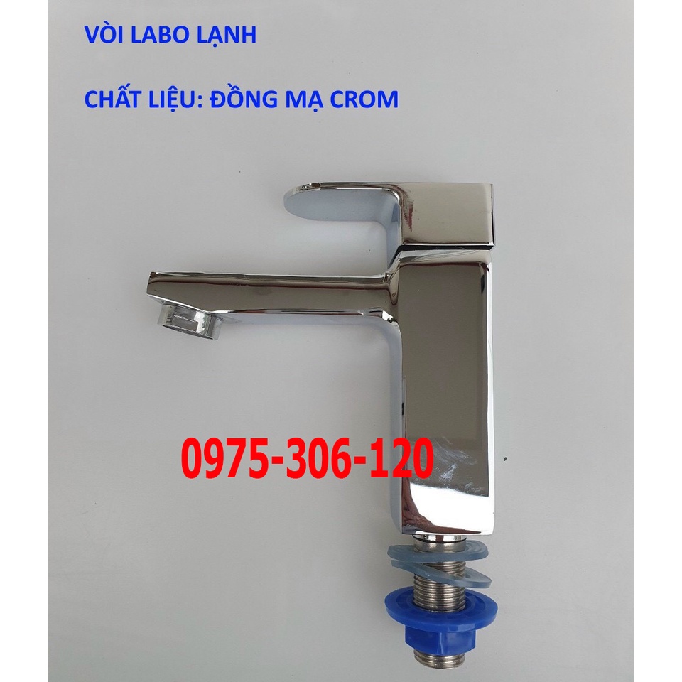 [LOẠI 1-HÀNG ĐÚC] Vòi Rửa Mặt Lavabo Lạnh đồng thau mạ crom Cao Cấp N6013 Fotar VÒI LA LẠNH VUÔNG