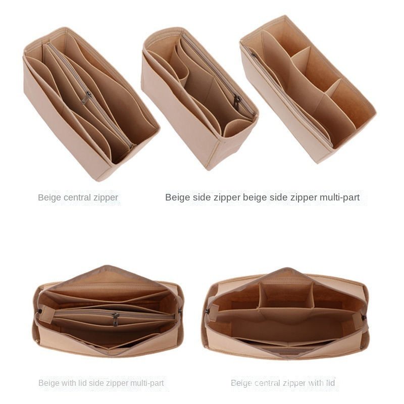 Túi lót bên trong túi xách có khóa kéo phong cách cổ điển cho nữ