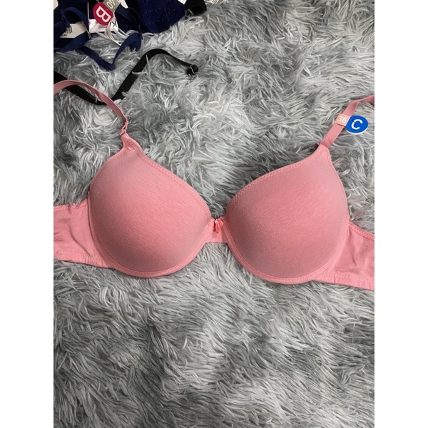 áo ngực cotton màu hồng