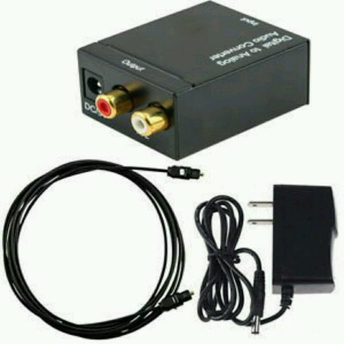 HỘP CHUYỂN ĐỔI OPTICAL SANG AUDIO AV KÈM CÁP QUANG OPTICAL