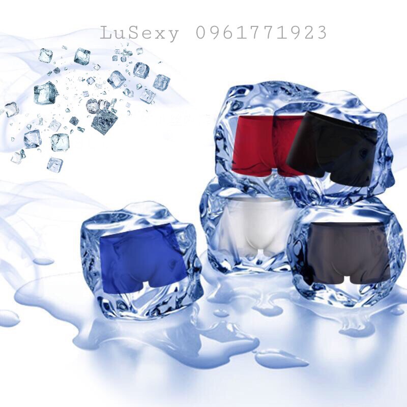 Quần lót nam thun lạnh có đường may, quần sịp nam boxer đường may màu đen màu trắng GIÁ RẺ