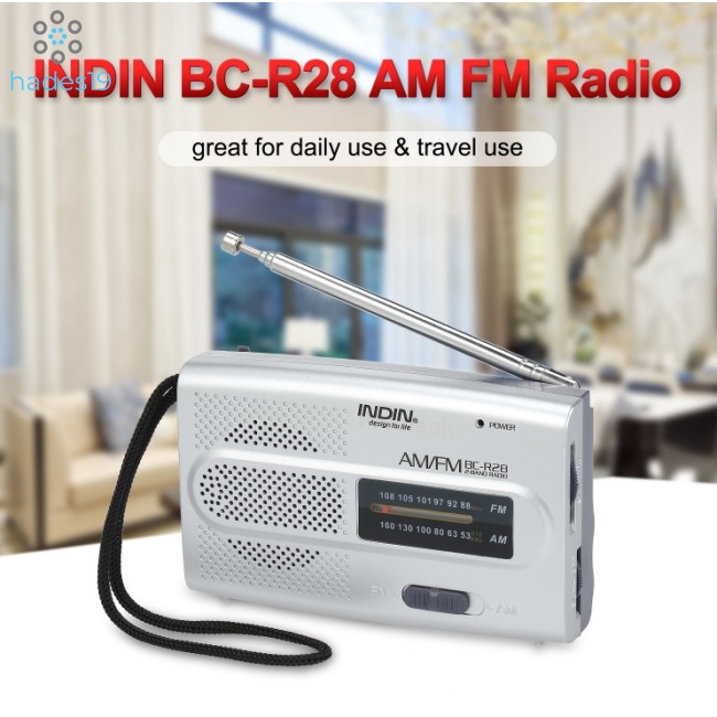 BC-R28 Pocket Radio AM FM Portable Digital Music Player Mini Radio Speaker