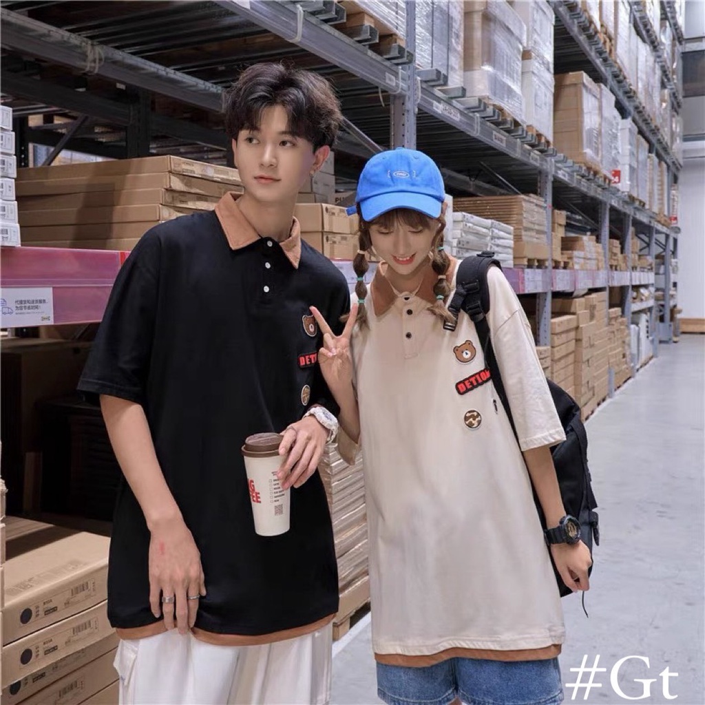 Áo Thun Polo Tay Lỡ Unisex FreeSize BigSize Cao Cấp | Tdshopnt - A05