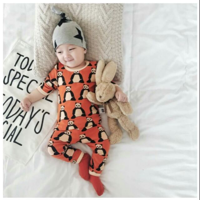 Set ngủ ôm bụng họa tiết bé trai bé gái