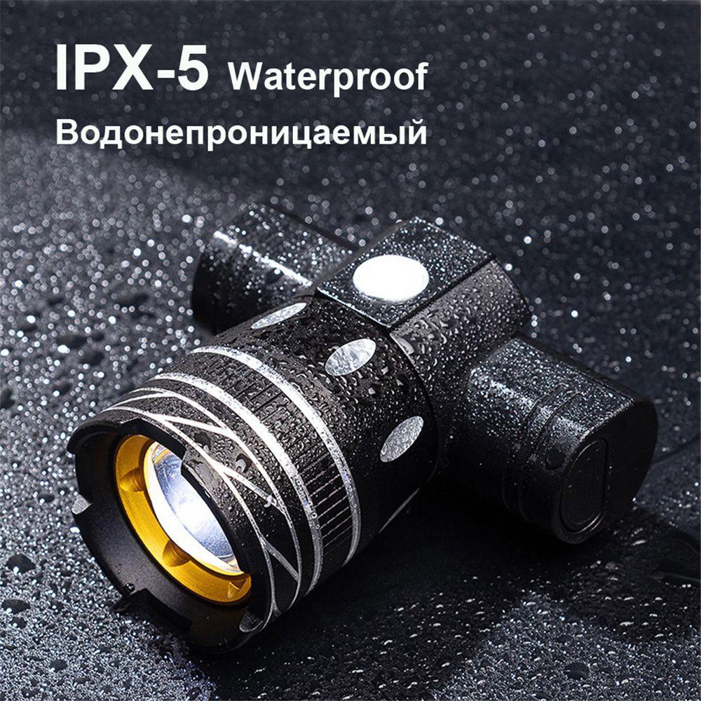 Đèn Pha Xe Đạp Có Thể Điều Chỉnh Sạc Bằng Cổng USB Tiện Dụng Và Bền