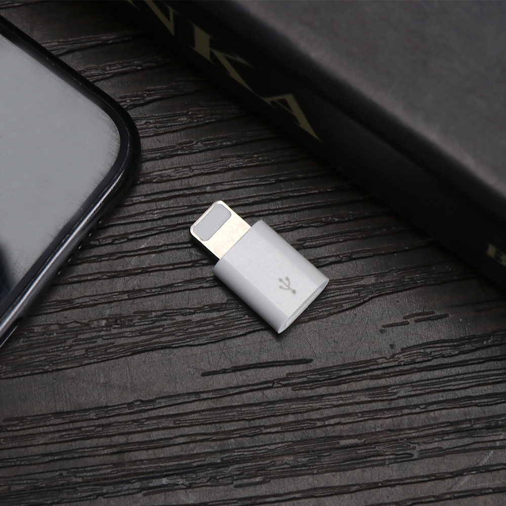 Đầu Chuyển Đổi Cổng Micro Usb Sang Cổng Lightning Bằng Hợp Kim Nhôm Cho Iphone 6 6s 7 8 Plus X10 Ipad