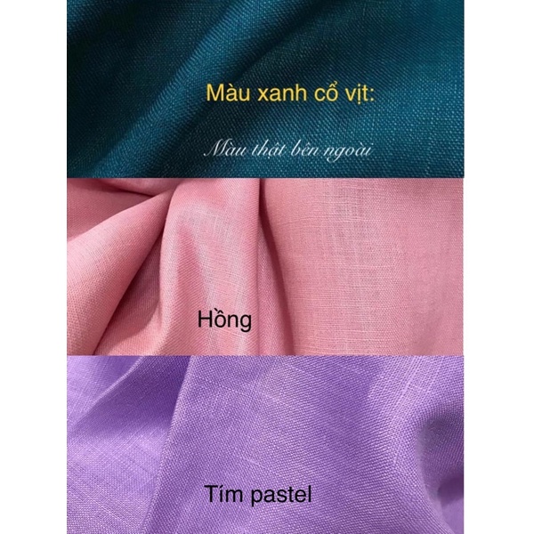 Set LINEN TƯNG PREMIUM áo sơ mi tay dài + quần dài ống suông. Fullsize. Ảnh thật. JUNE S02