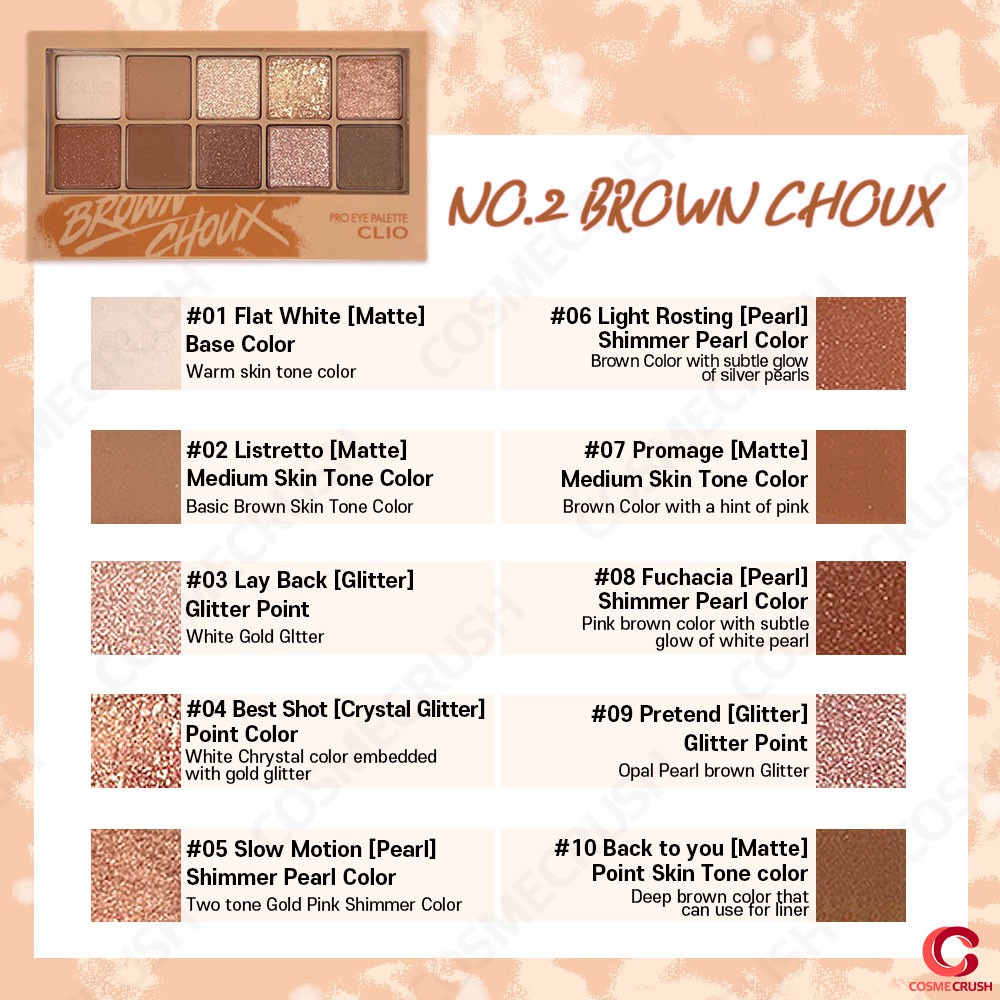 Bảng Phấn Trang Điểm Mắt CLIO 10 Ô Màu | BigBuy360 - bigbuy360.vn