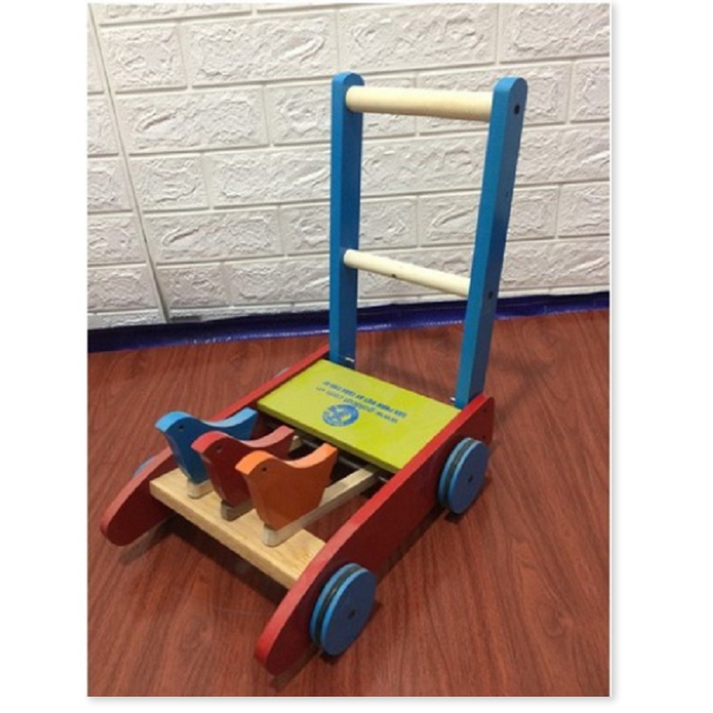 Xe Tập Đi Bằng Gỗ Cho Bé (tập đi 3 con chim)
