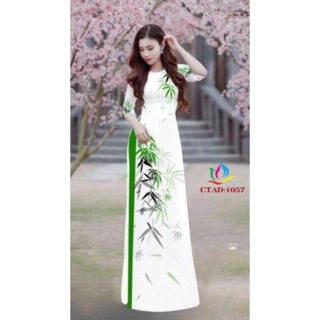 Vải áo dài lá trúc