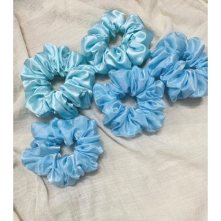 Scrunchies Satin Vải Phi Bóng - Dây Cột Tóc Vải