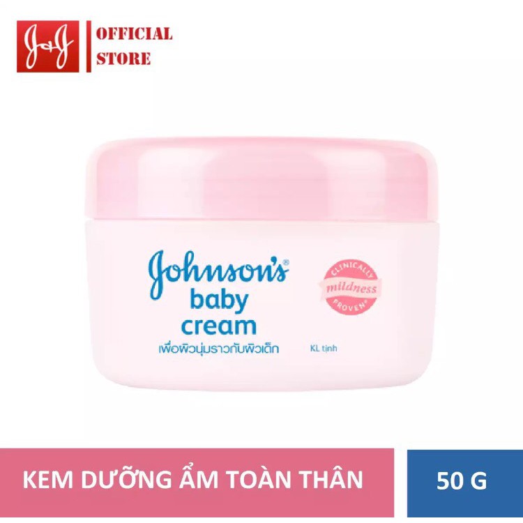 Kem dưỡng ẩm Johnson's Baby Milk Cream 50g