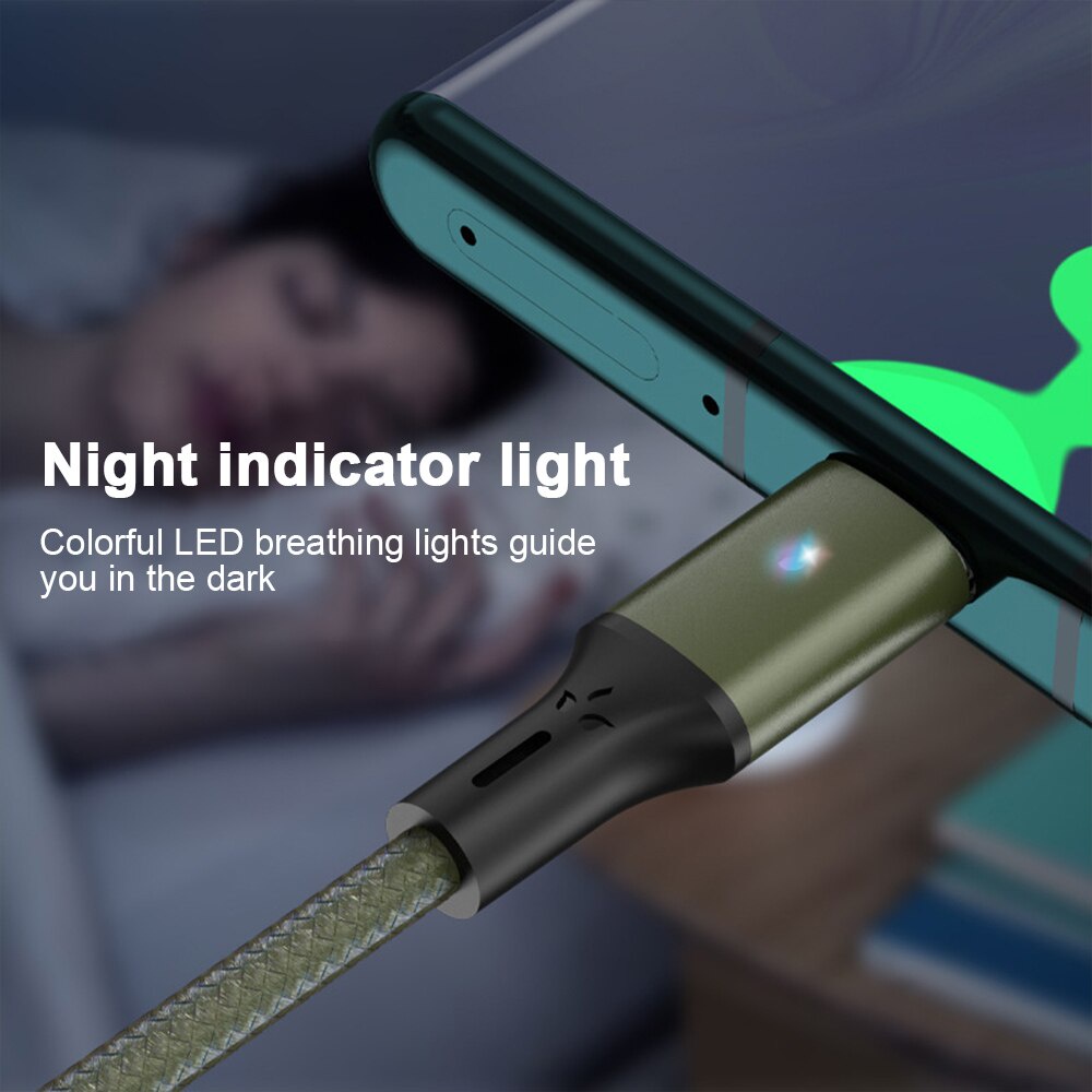 Dây cáp sạc nhanh 3A cổng USB type C cho Android Apple