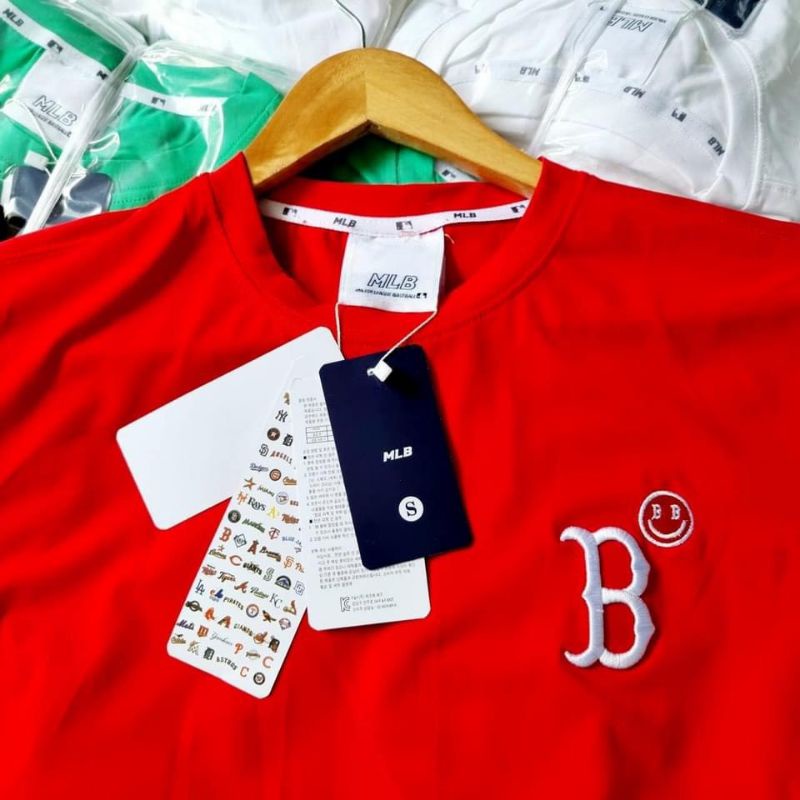 Áo đôi T shirt n.nữ MIb NY Boston mặt cười hàng cotton FULL TAG MIb