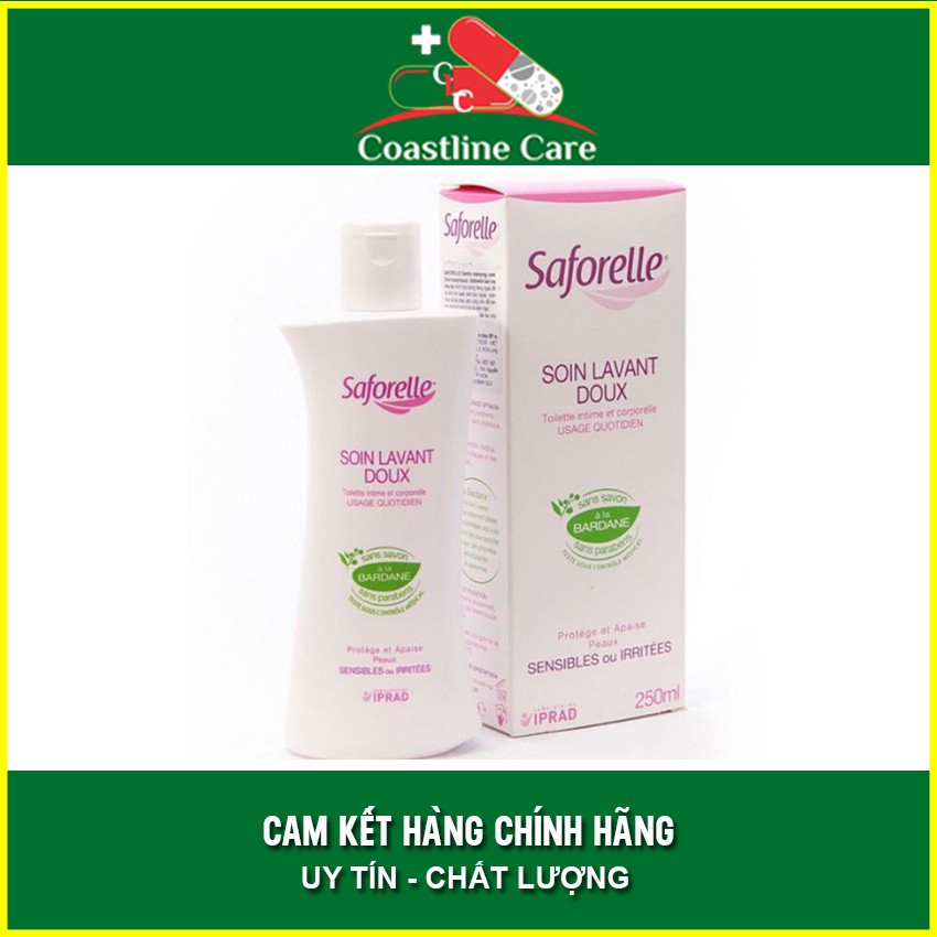 Dung dịch vệ sinh phụ nữ Saforelle chai 250ml - coastlinecare pharmacy